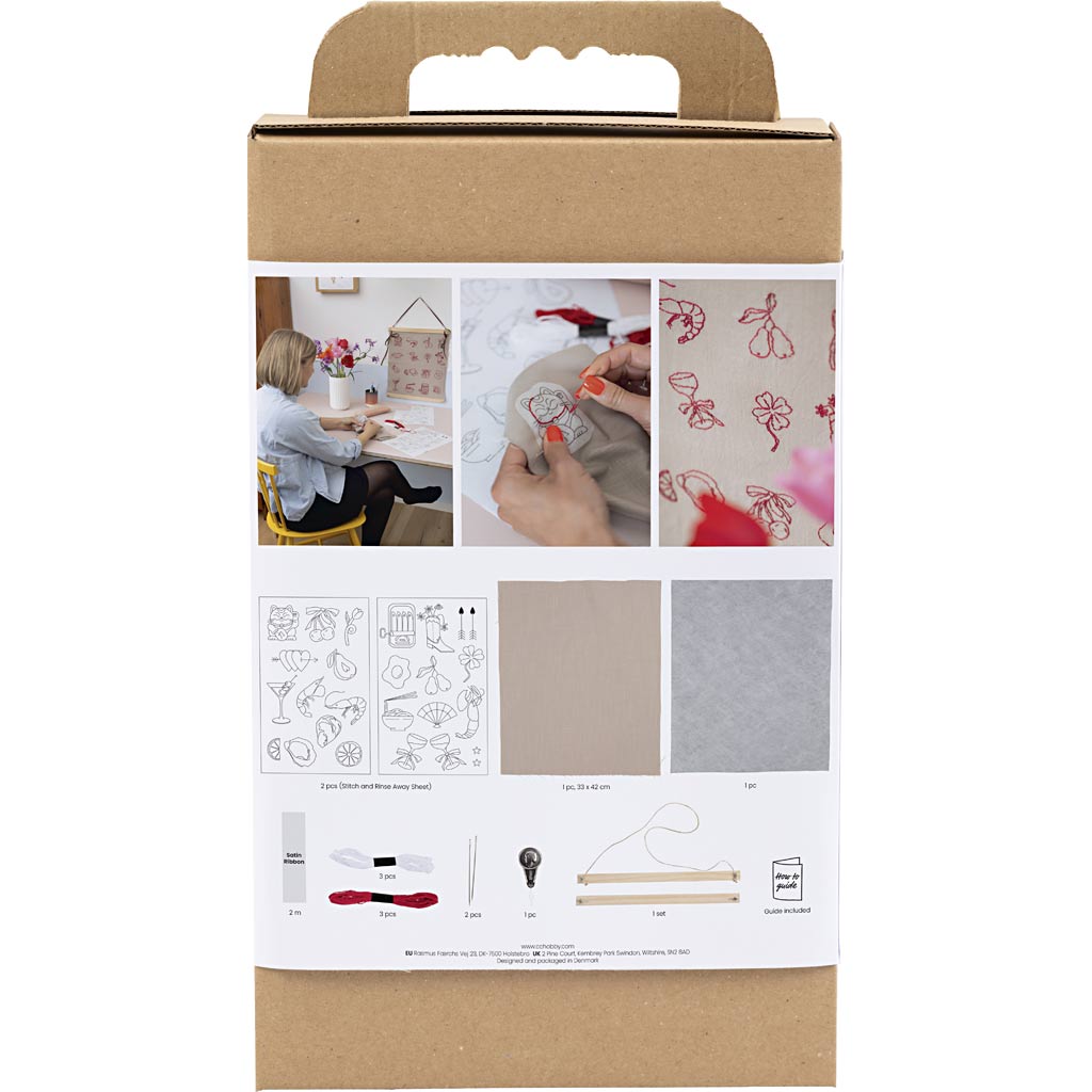 Craft Kit Embroidery - Hanging Decoration Flax
