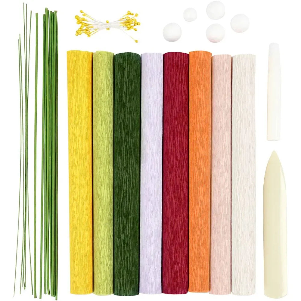 Starter Craft Kit Crepe Paper - Assorted Colours