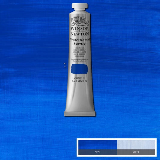 200ml Cobalt Blue - Professional Acrylic