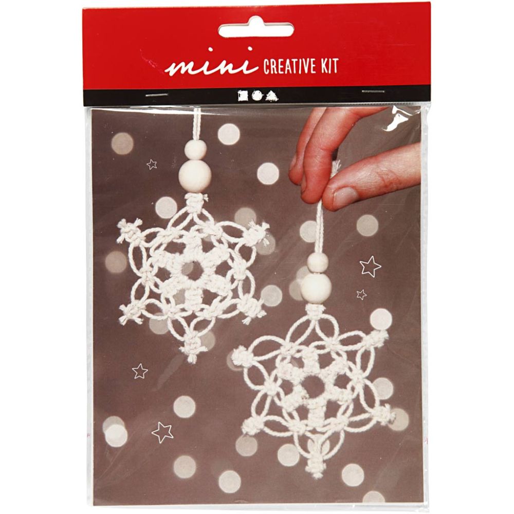 Mini Craft Kit - macramé Snowflake