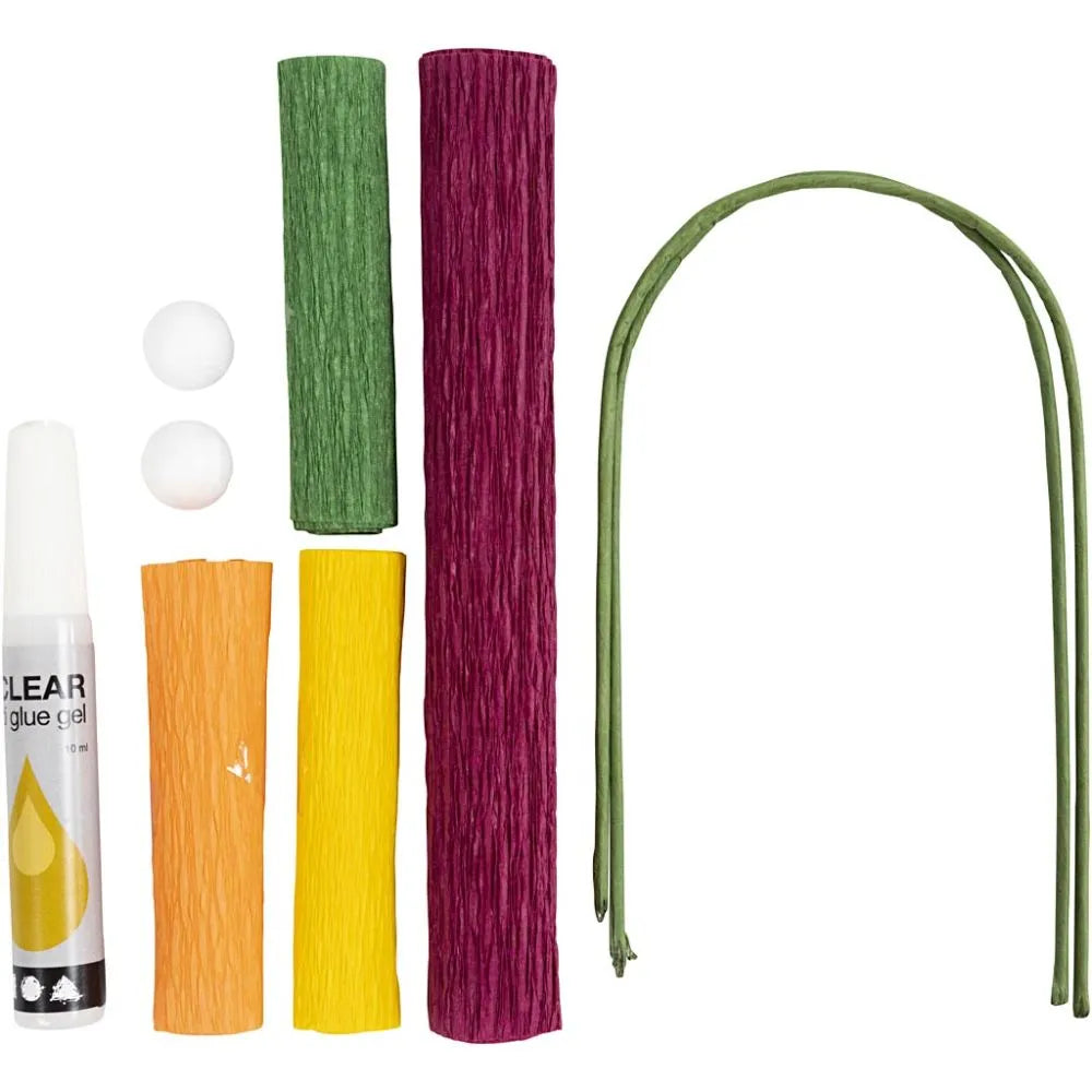 Mini Craft Kit Crepe Paper Poppies