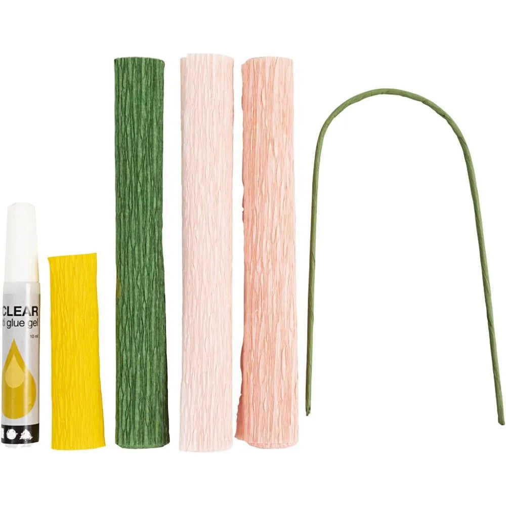 Mini Craft Kit Crepe Paper - Peony
