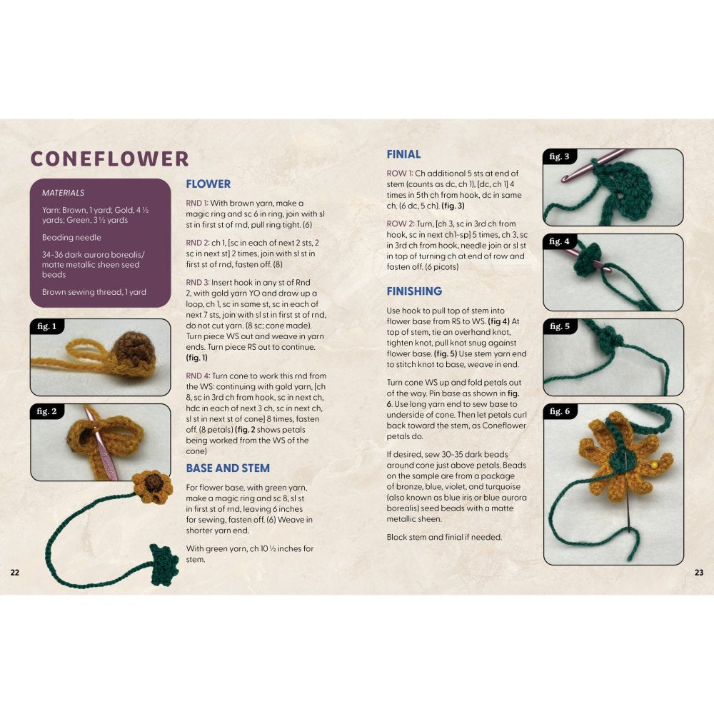 Crochet Botanical Bookmarks Book & Kit