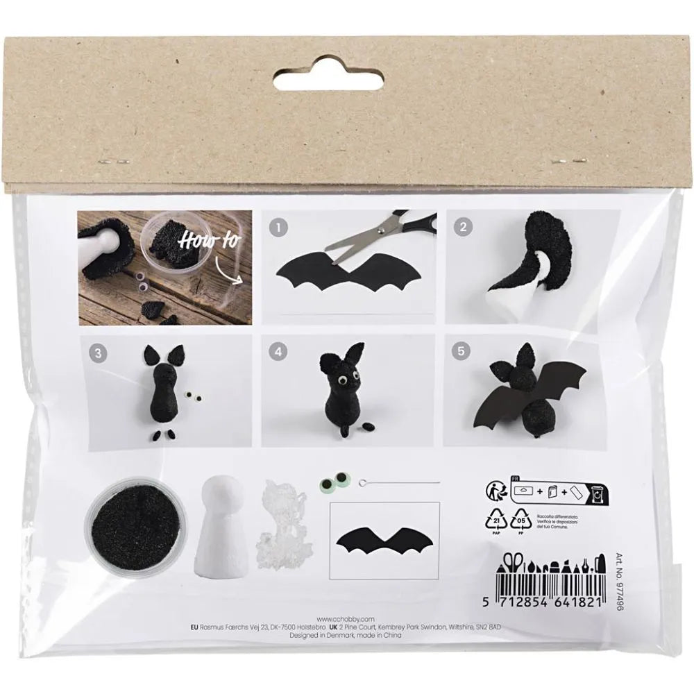 Mini Craft Kit Clay Modelling - Bats