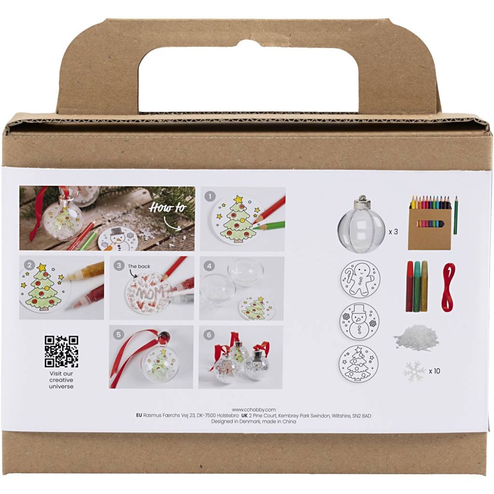 Mini Craft Kit - Christmas Bauble Drawings