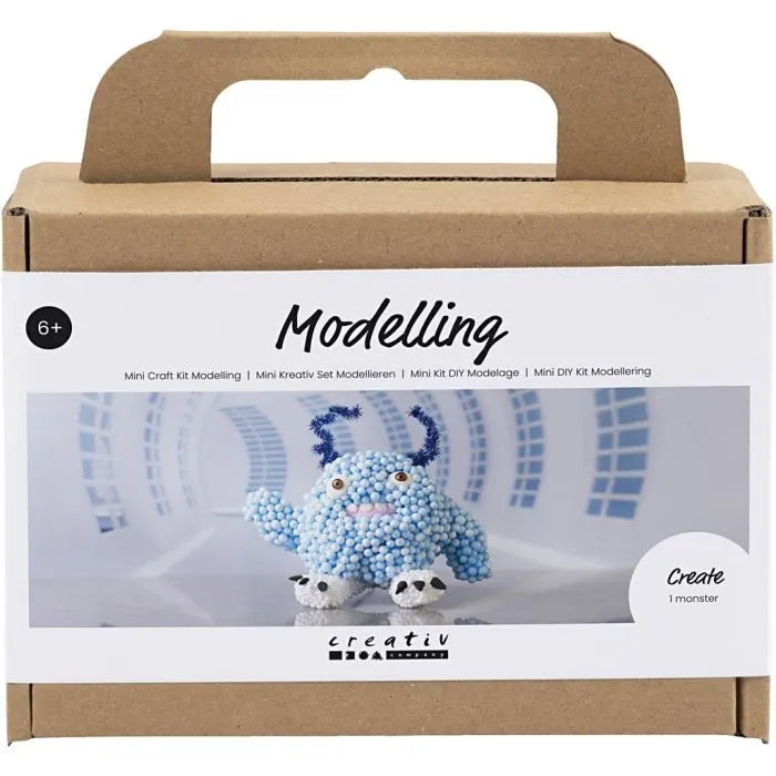 Mini Craft Kit Clay Modelling Monster Bobby Light Blue