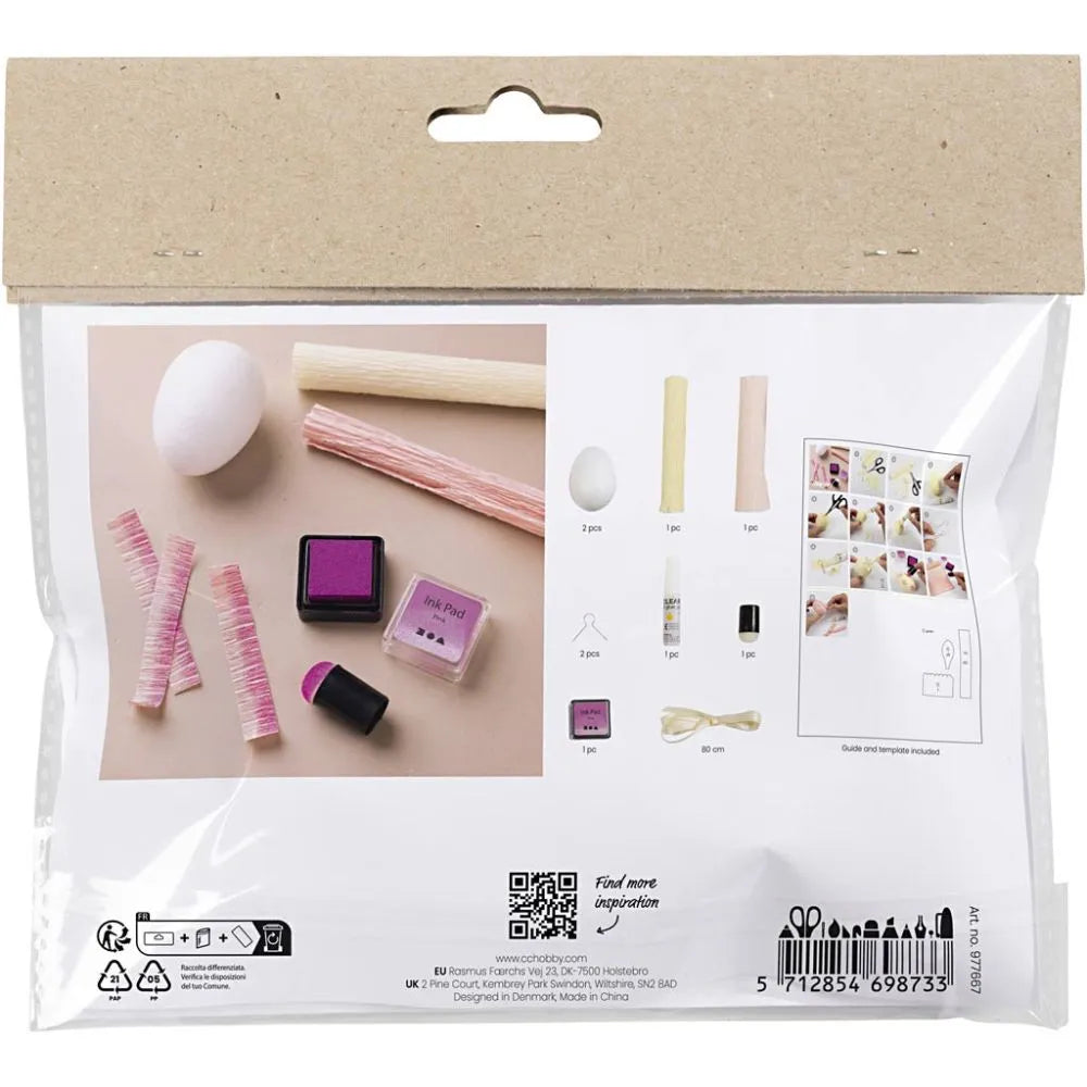 Mini Craft Kit Crepe Paper - Eggs