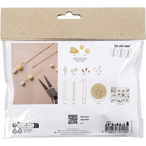 Mini Craft Kit Jewellery Honey Calcite Necklace And Earrings
