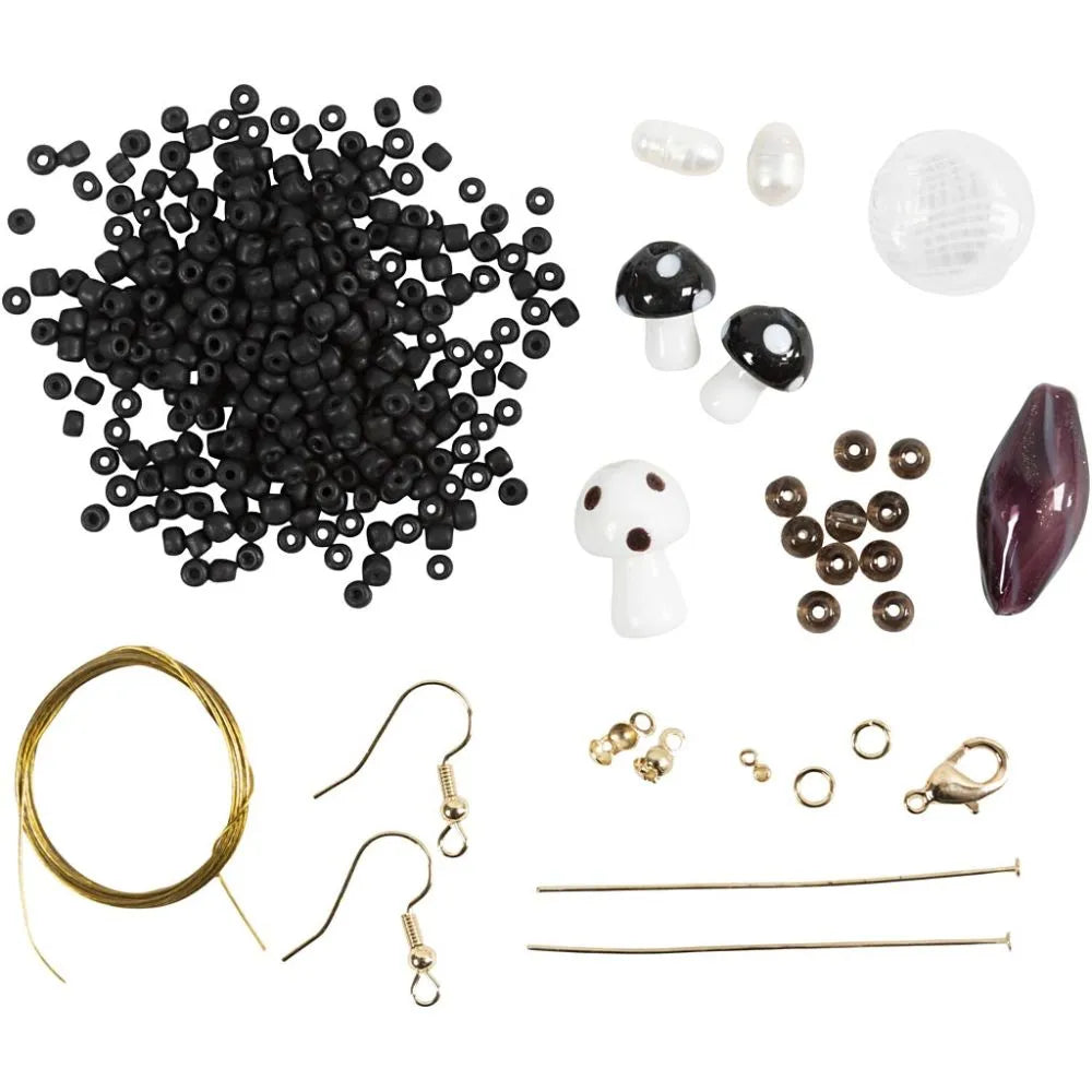 Mini Craft Kit Jewellery Chunky Necklace Black