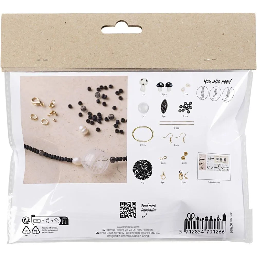 Mini Craft Kit Jewellery Chunky Necklace Black