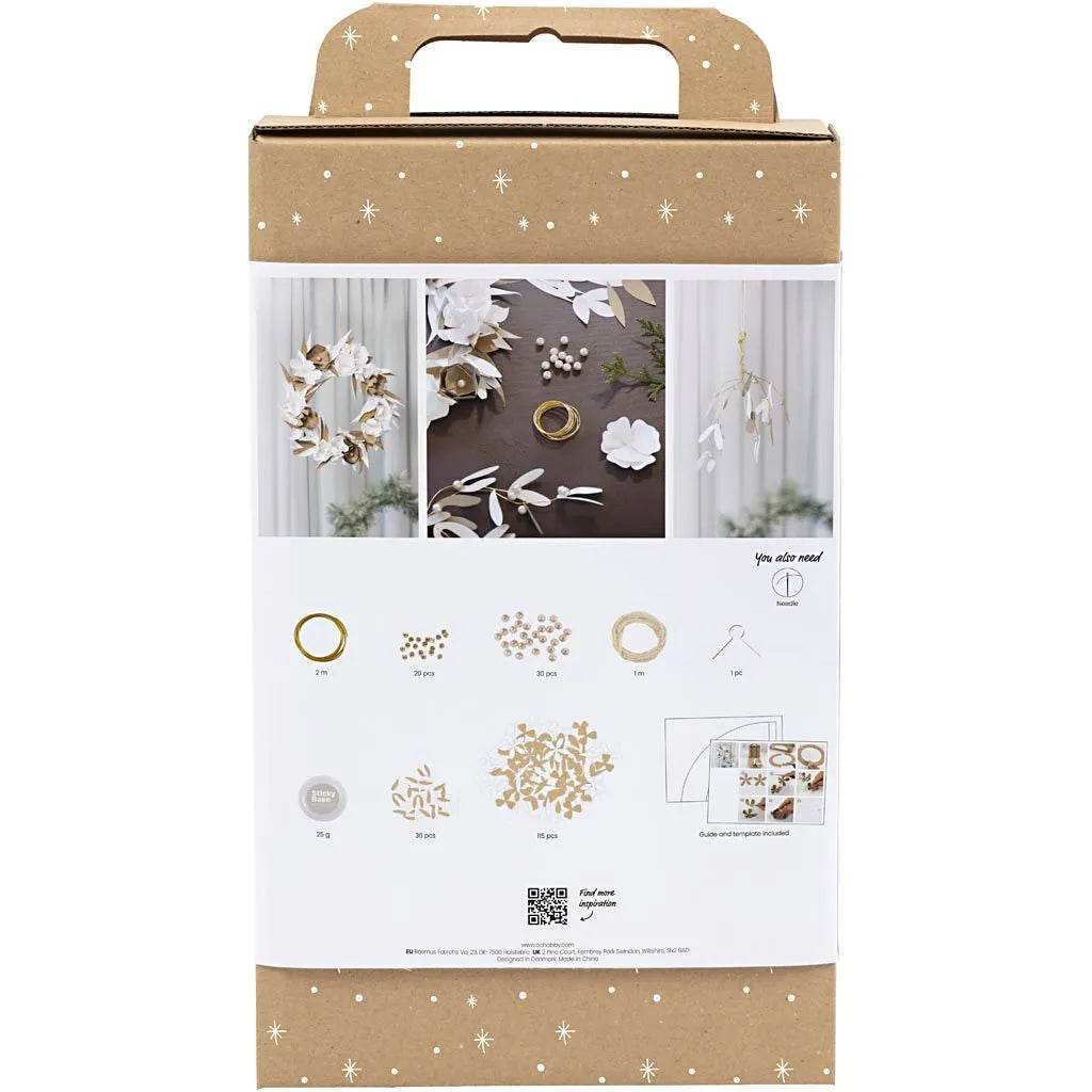 Craft Kit Paper Crafting - White Wreath