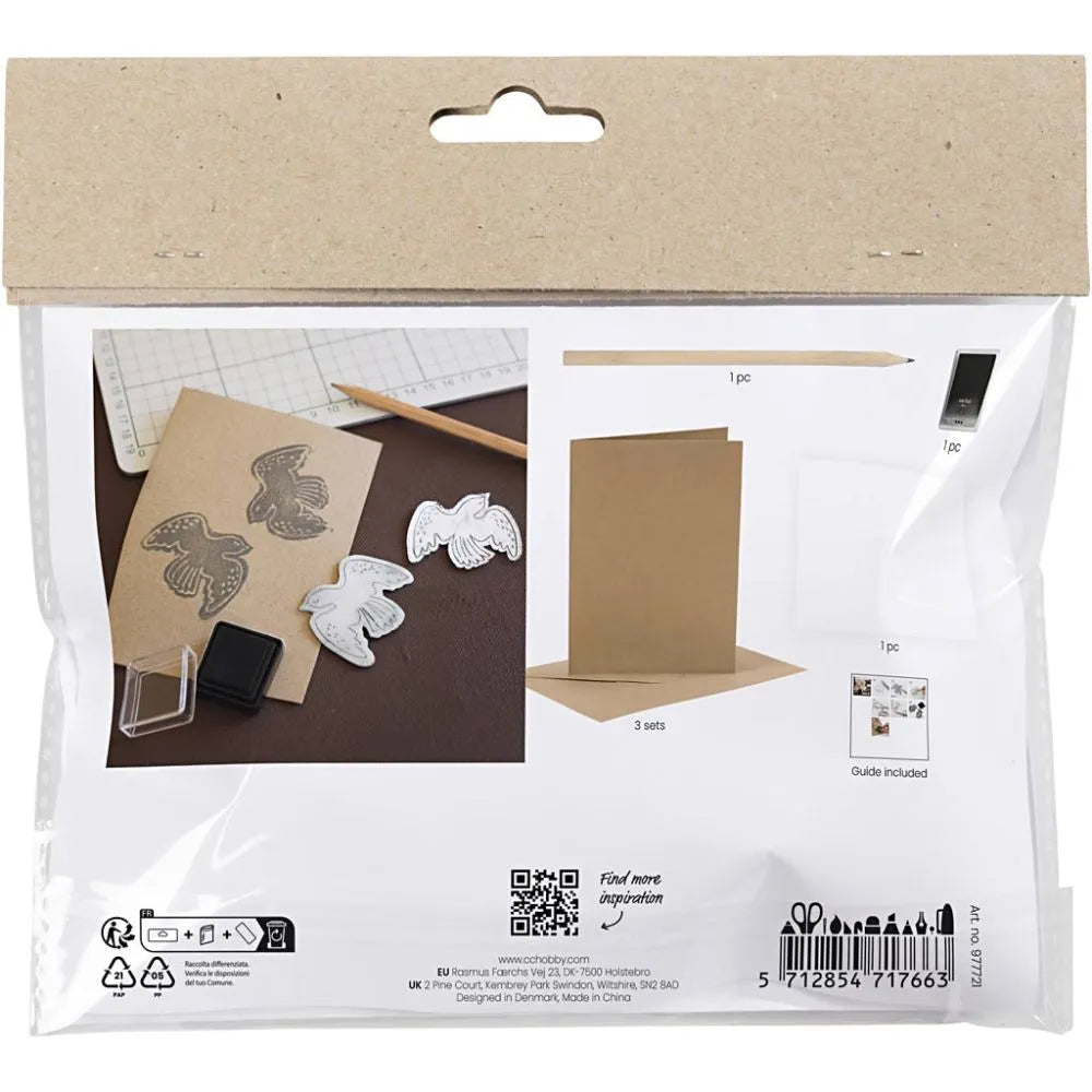 Mini Craft Kit Foam Printing - Beige
