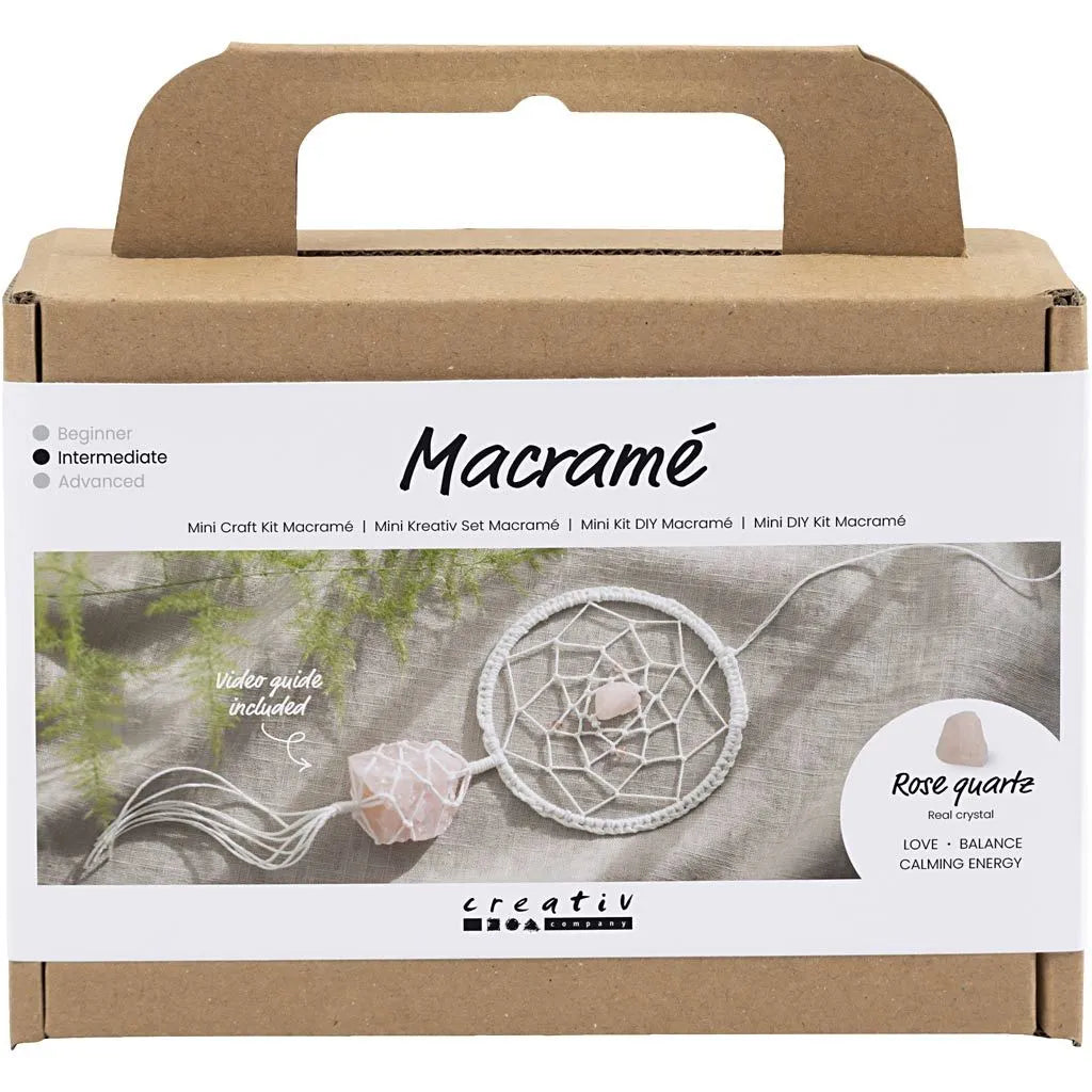 Mini Craft Kit Macramé - Rose Quarte