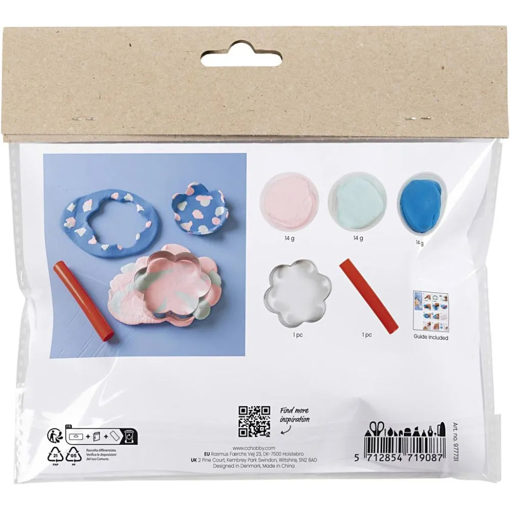 Mini Craft Kit Clay Modelling - Colourful Bowls