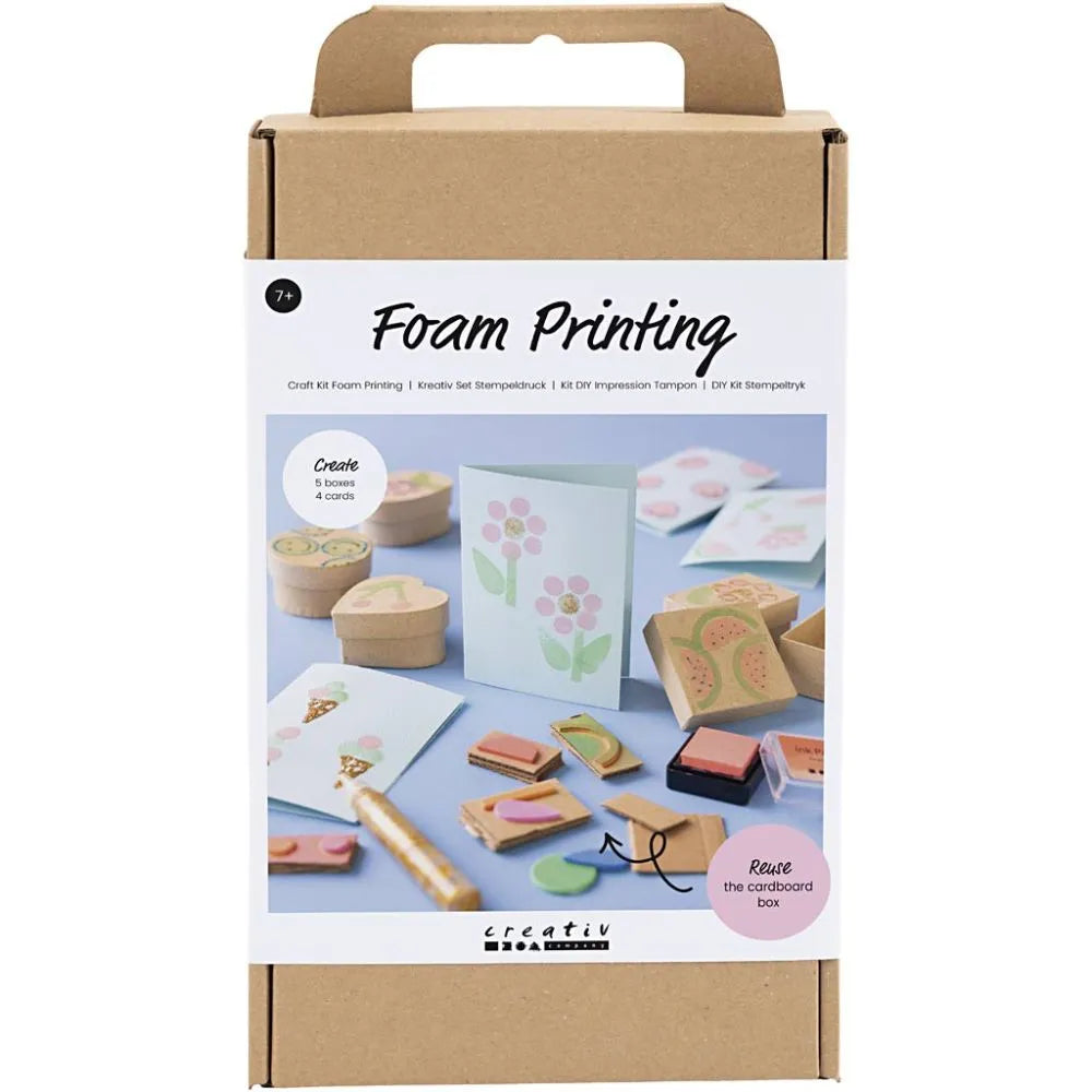 Craft Kit Foam Printing - Decorated Boxes & Cards