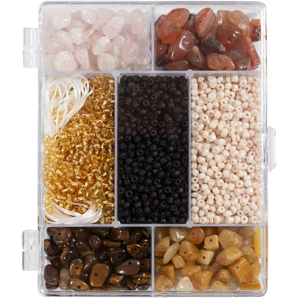 Craft Mix Jewellery - Crystals (Assorted Brown Colours)