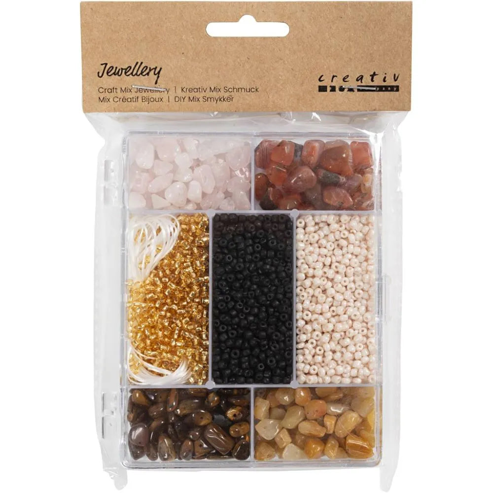Craft Mix Jewellery - Crystals (Assorted Brown Colours)