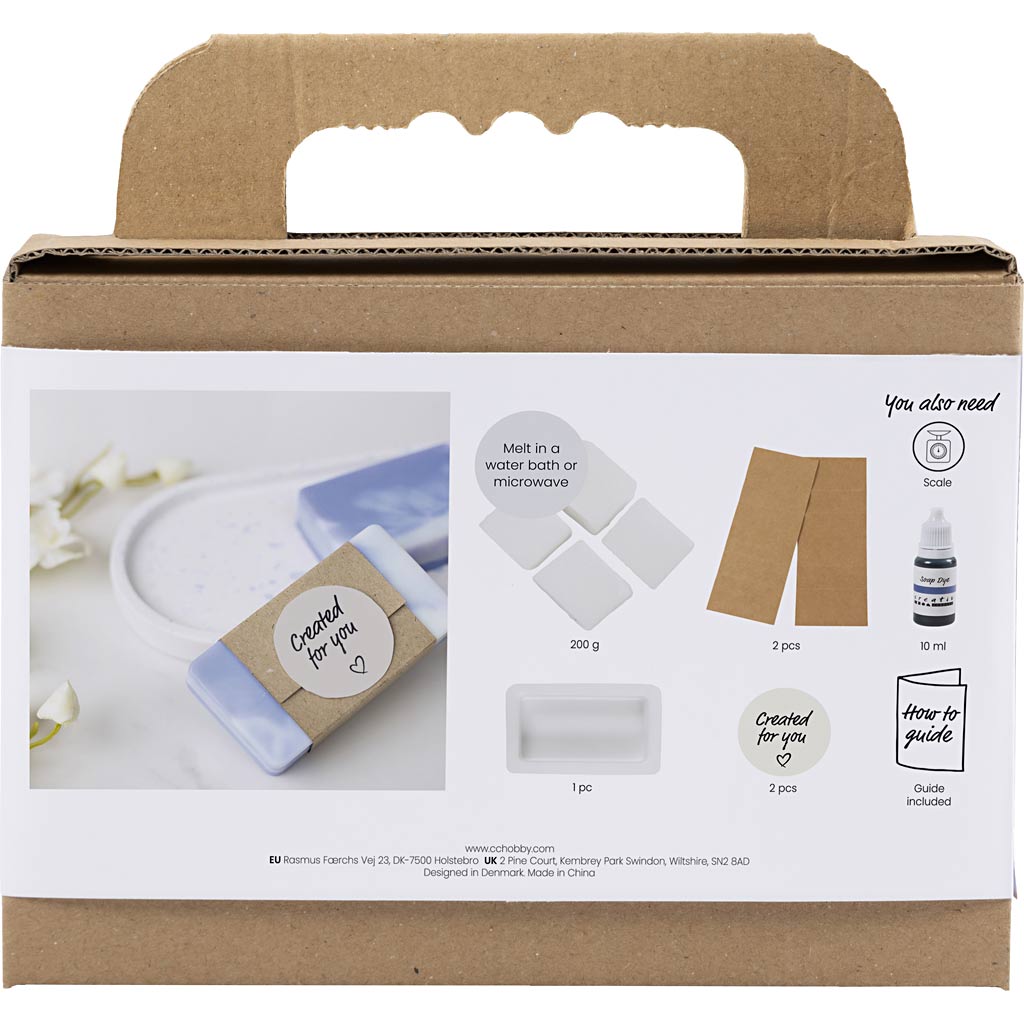 Mini Craft Kit Soap Making - Light Lilac Squares