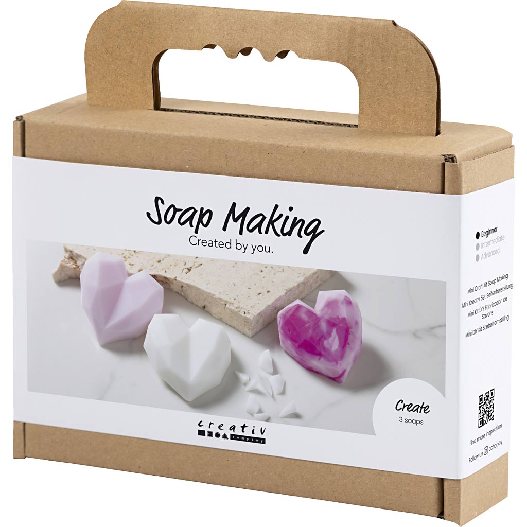 Mini Craft Kit Soap Making - Pink Hearts