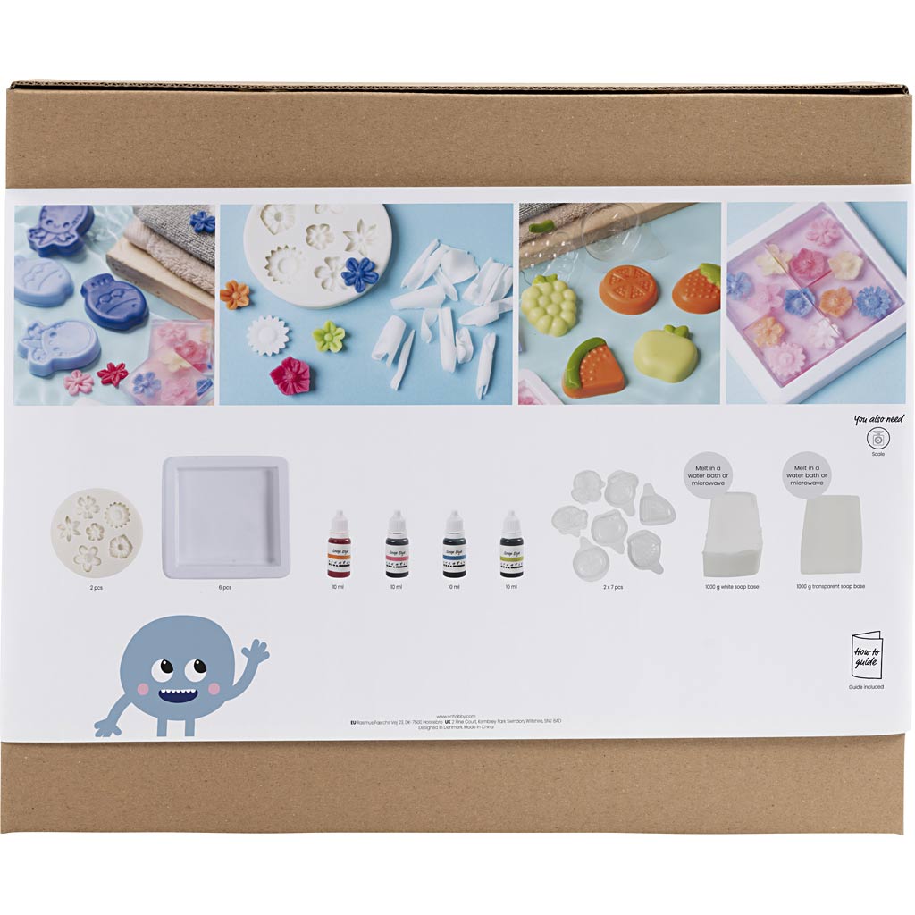 Craft Kit Soap Making - 2 Holes Blue Green Orange