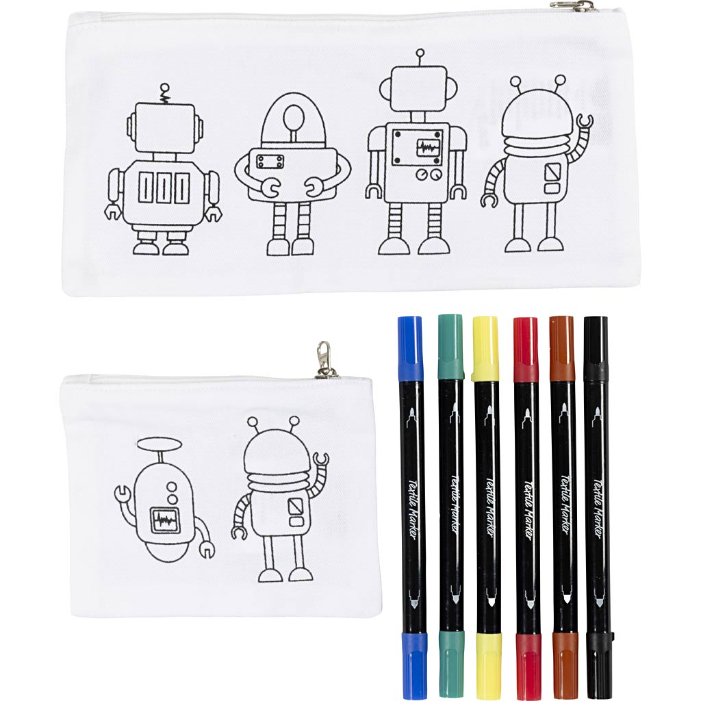 Mini Craft Kit Textile Colouring