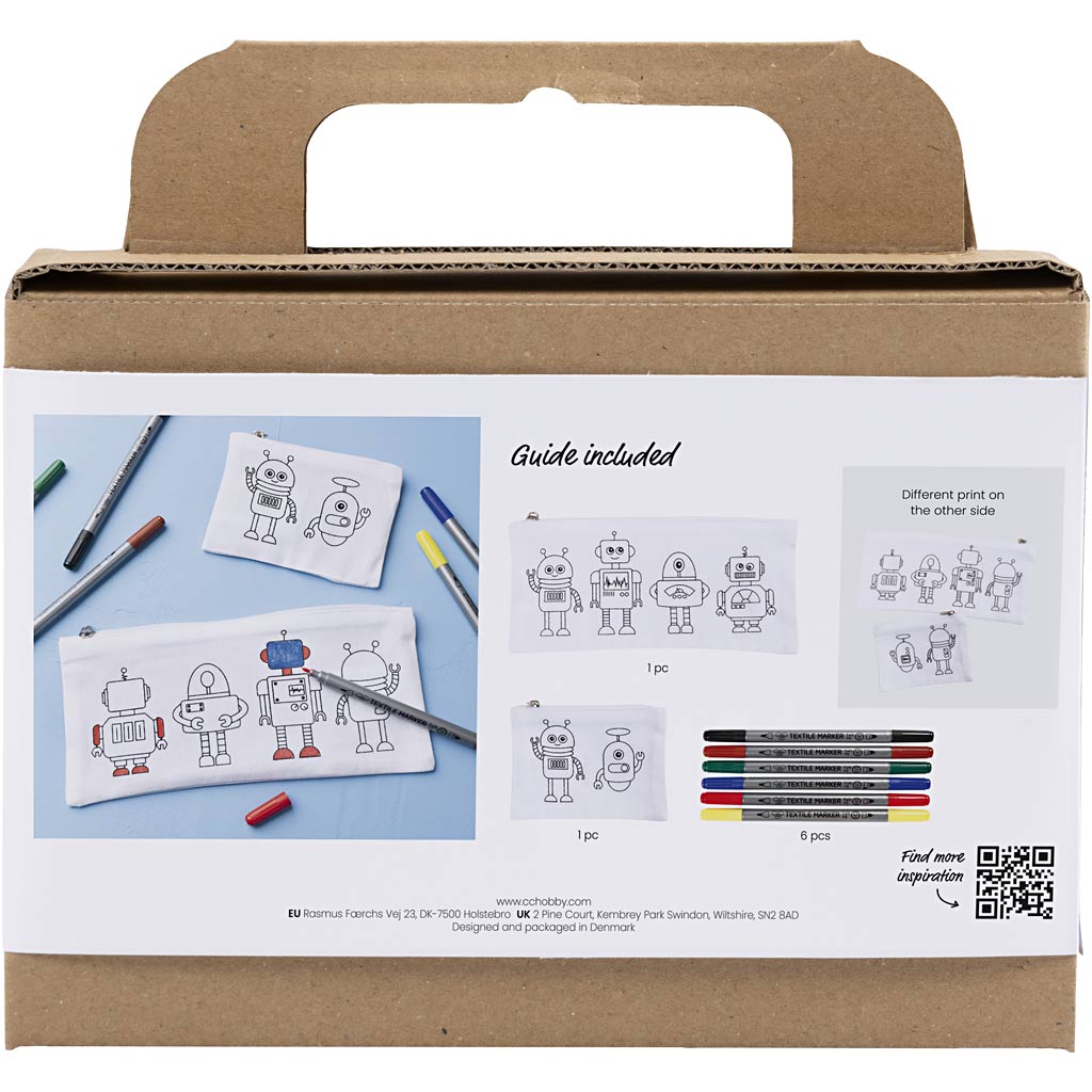 Mini Craft Kit Textile Colouring
