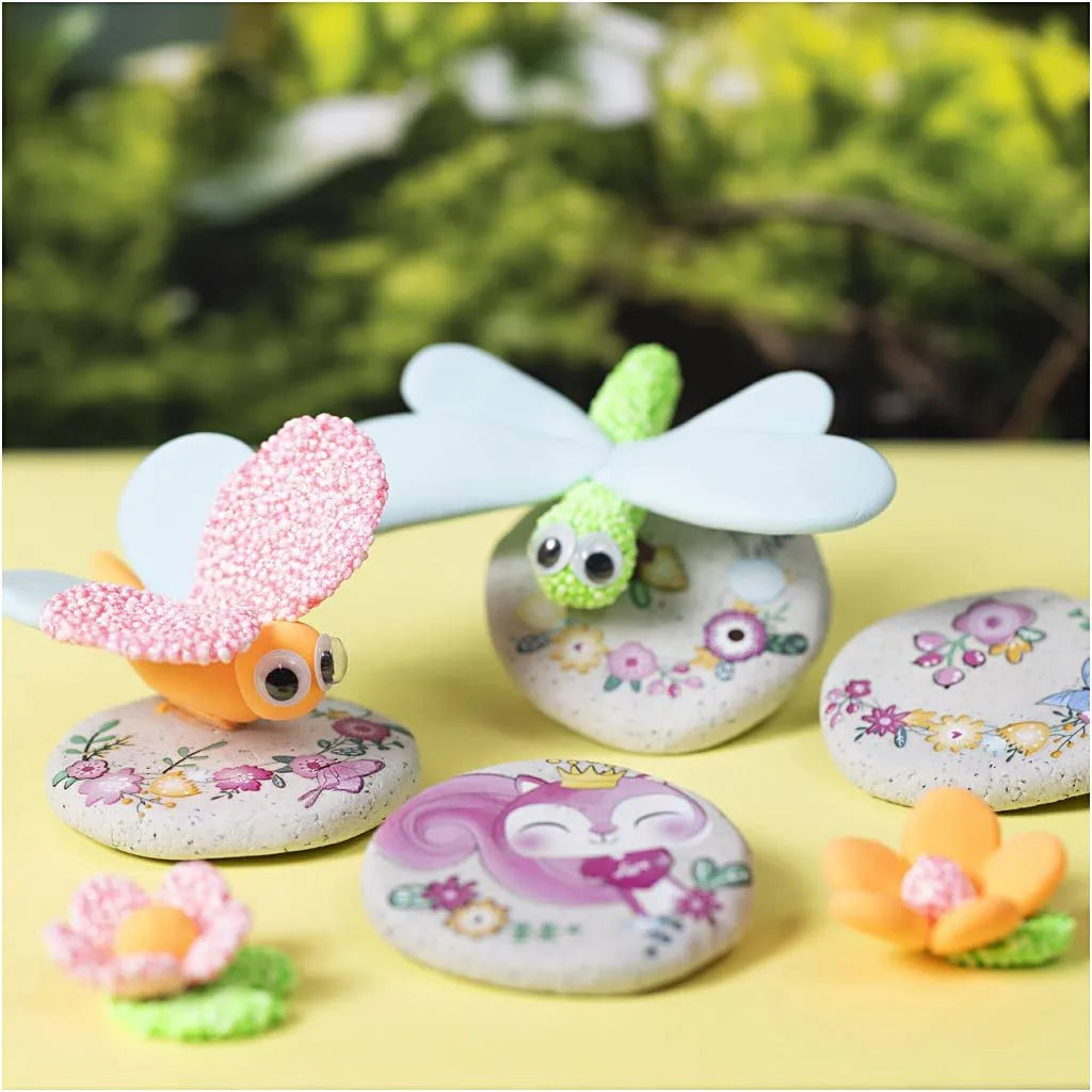 Mini Craft Kit Clay Modelling - Stone with Insect