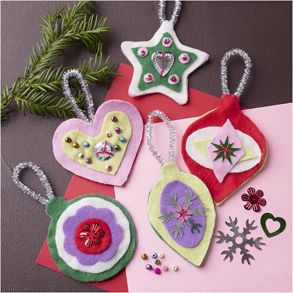 Mini Craft Kit Decoration - Felt Christmas Decorations