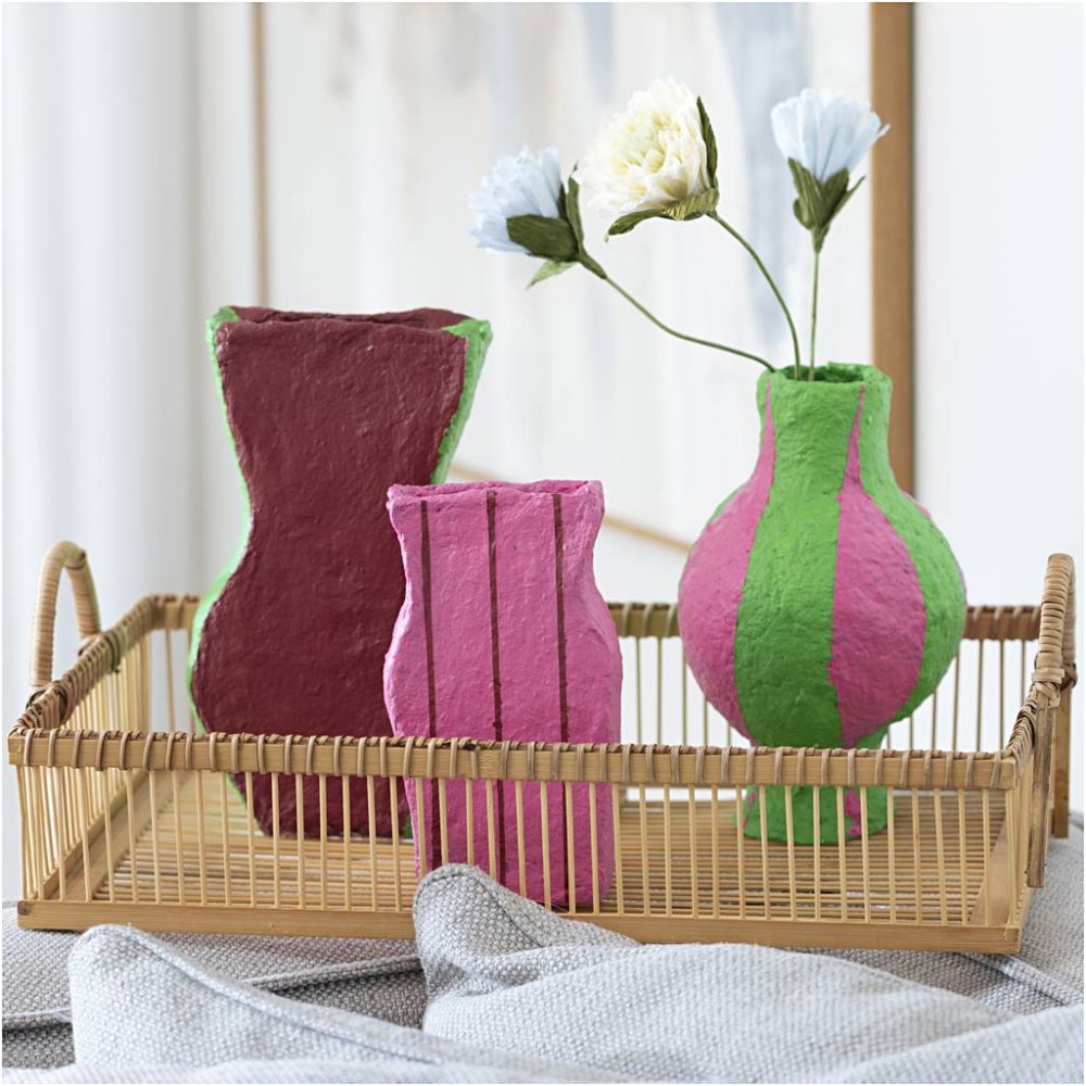 Maxi Craft Kit Modelling - Papier-Mâché Pulp Vases