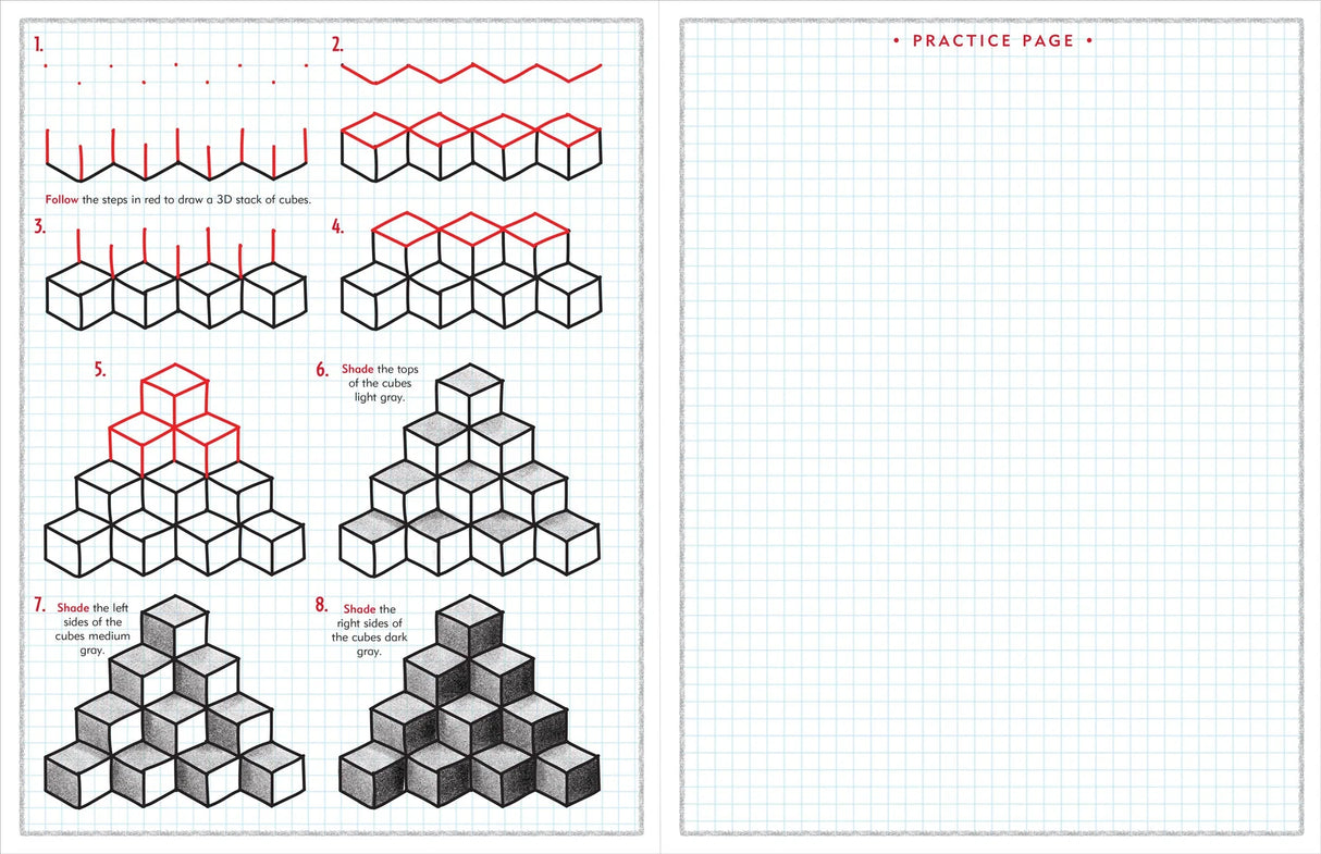 Learn To Draw Book - 3D Illusions and More!