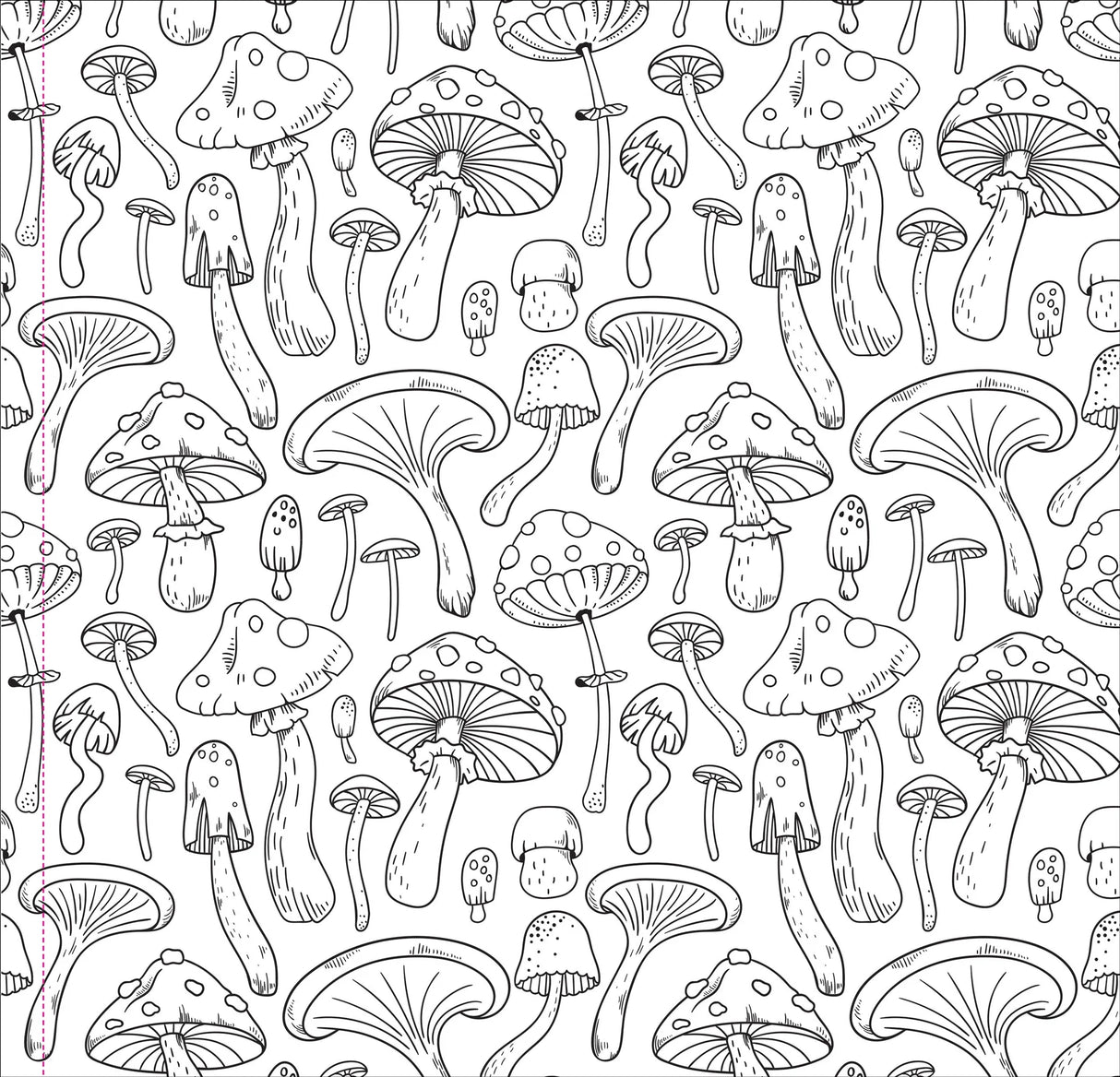 Artist's Colouring Book - Mushrooms