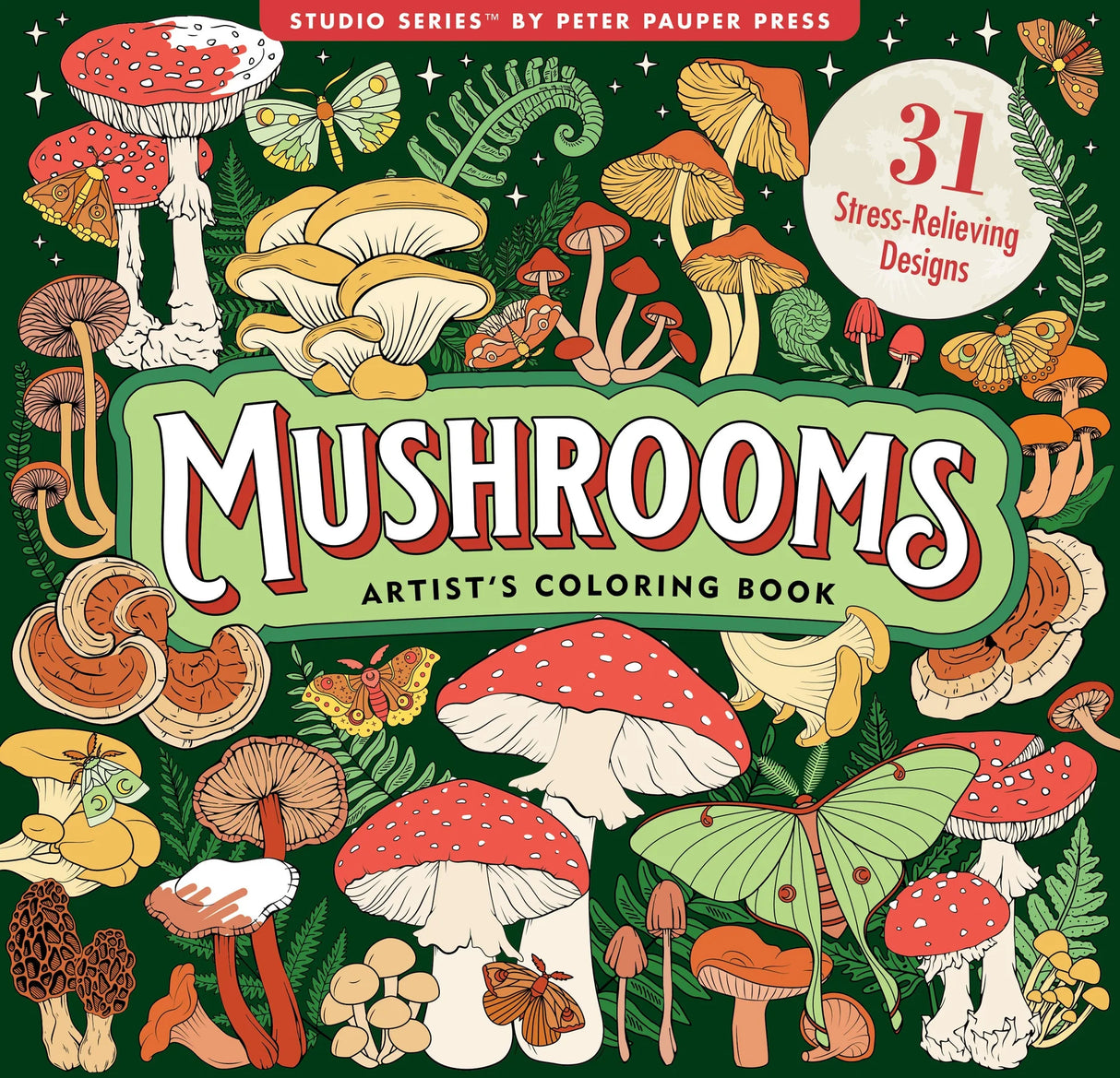 Artist's Colouring Book - Mushrooms