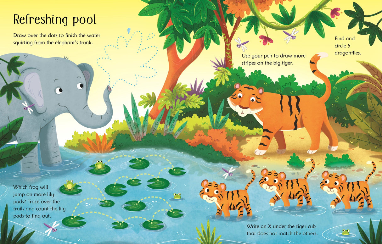 Wipe Clean Jungle Activities