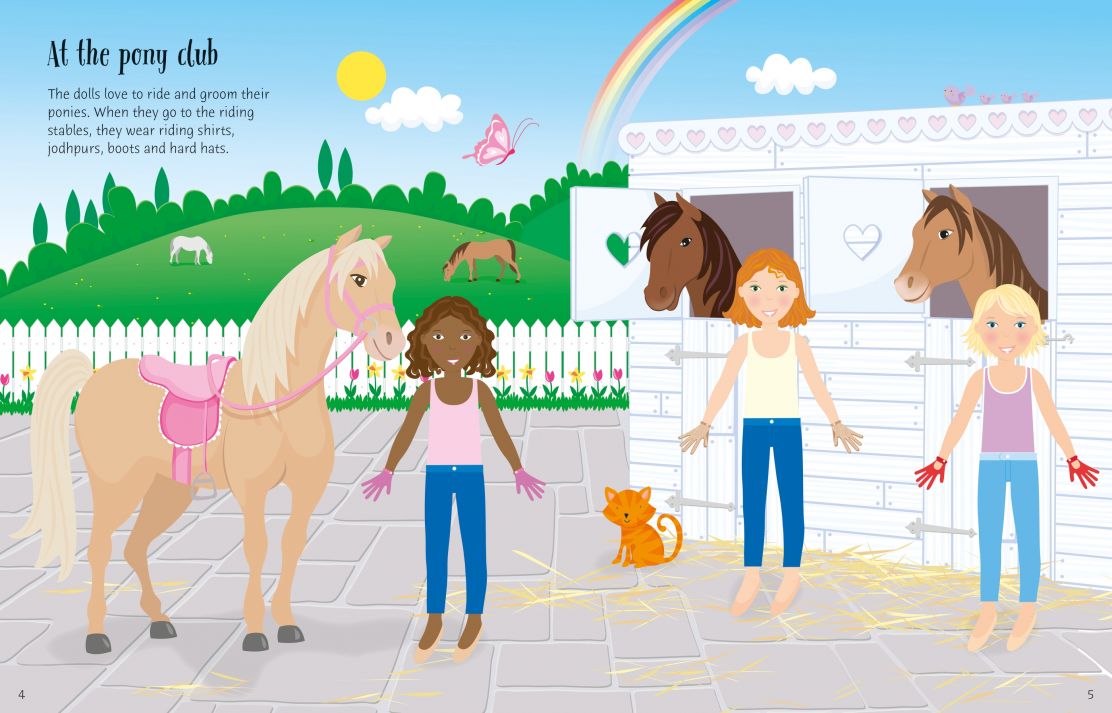 Sticker Dolly Dressing Dolls Sticker Book Usborne