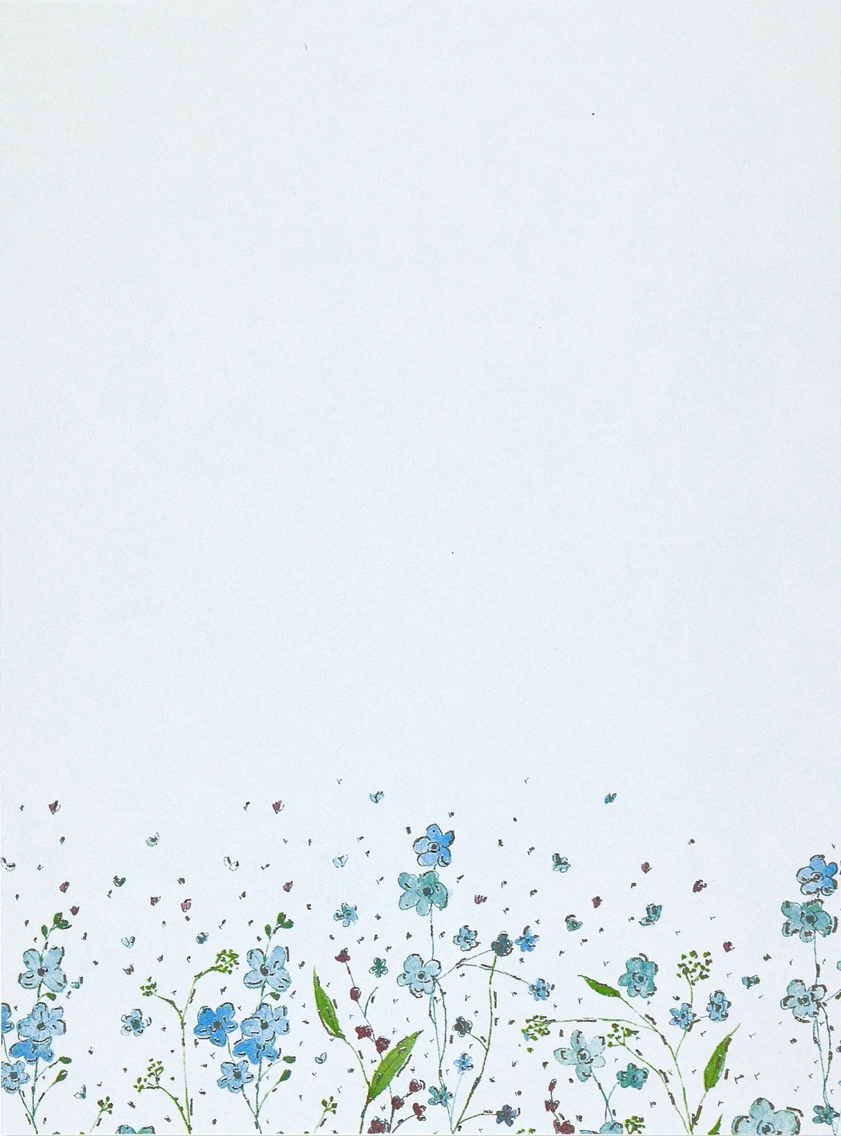 Writing Set - Blue Flowers