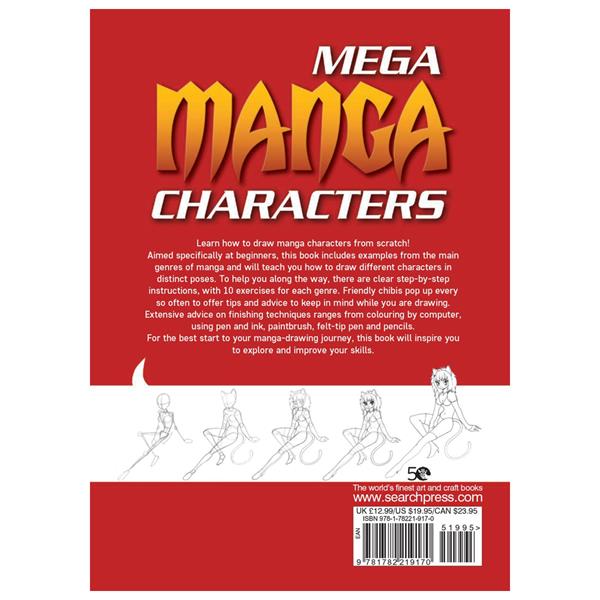 Mega Manga Characters Book
