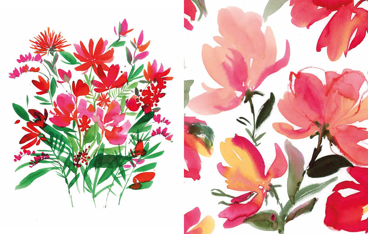 Reverse Coloring Book - Flowers