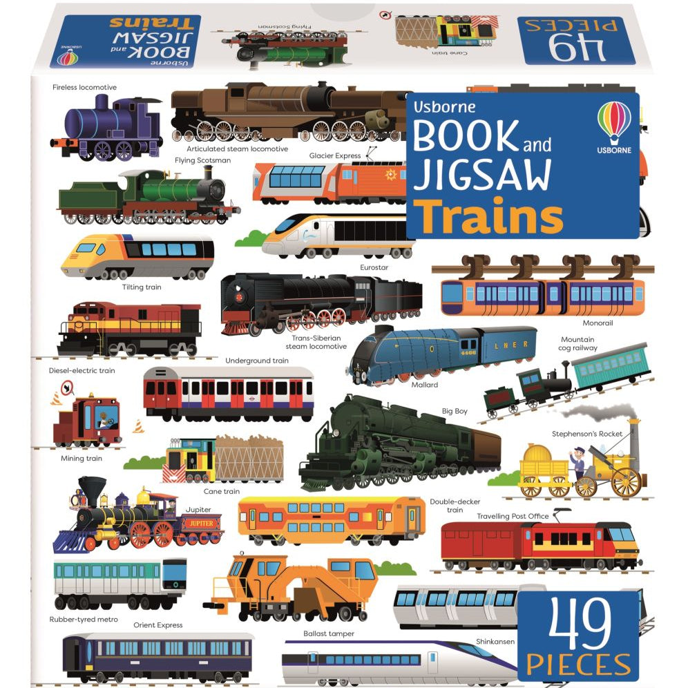 Book & 3 Jigsaws - Trains