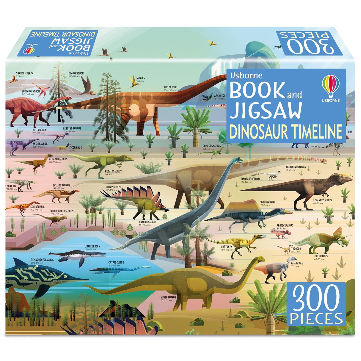 Book & Jigsaw 300 Pieces - Dinosaur