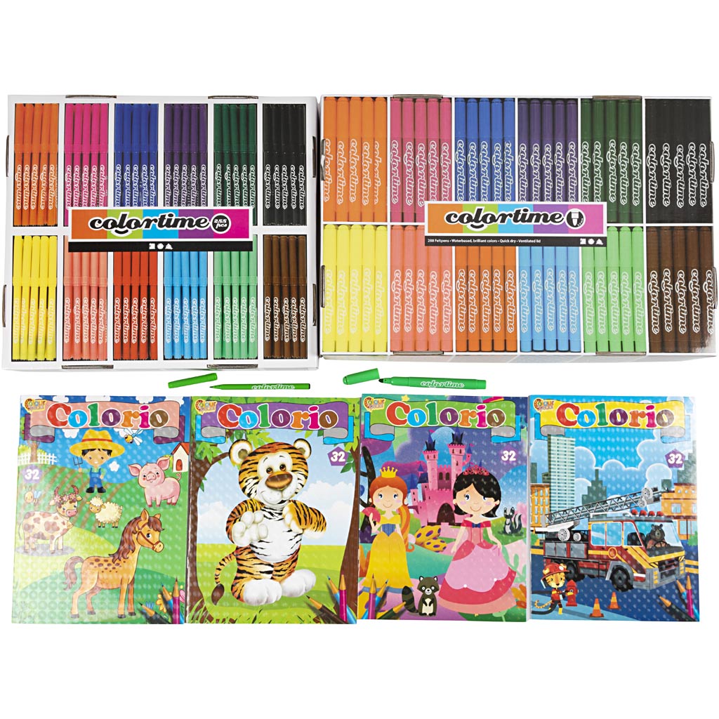 Colouring book set
