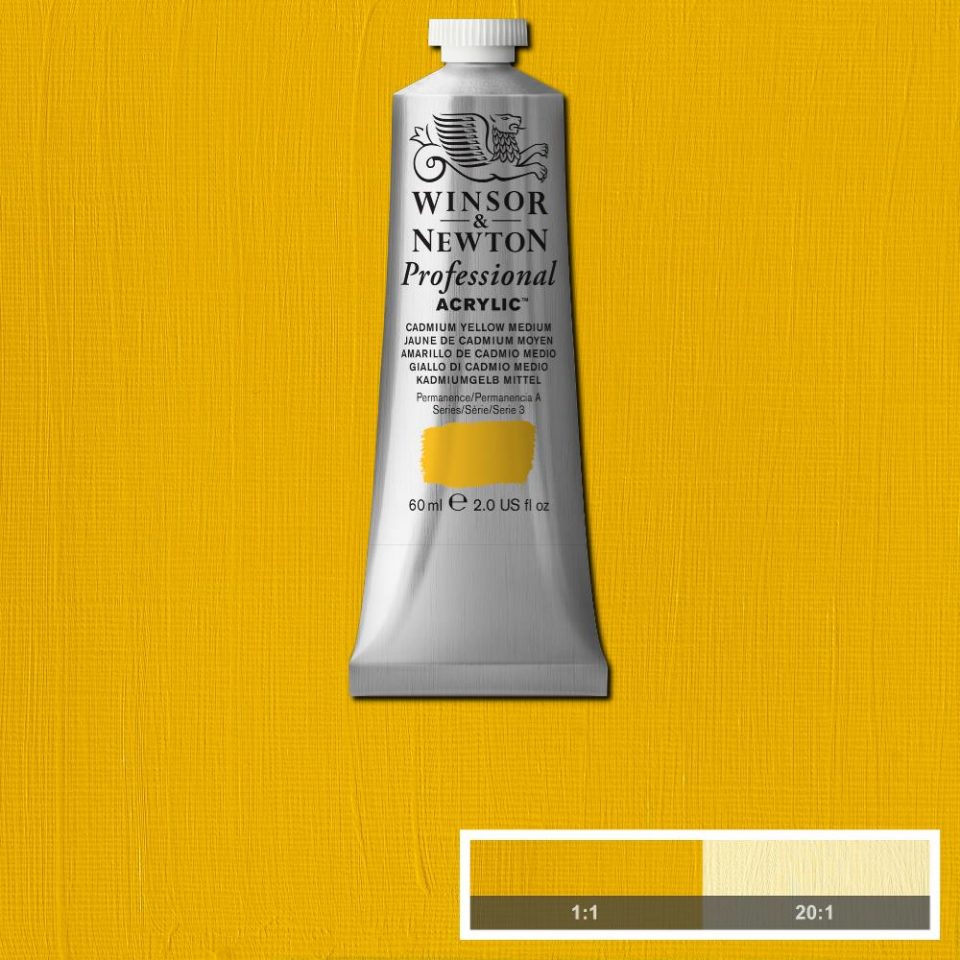 60ml Cadmium Yellow Medium - Professional Acrylic