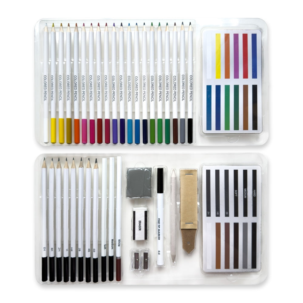 Elements Drawing & Sketching Collection Tin (64 Pieces)