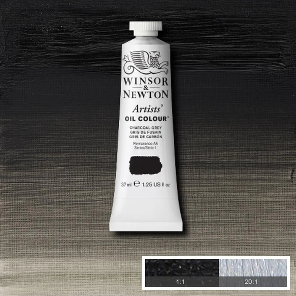Artists' Oil Colour 37ml Charcoal Grey