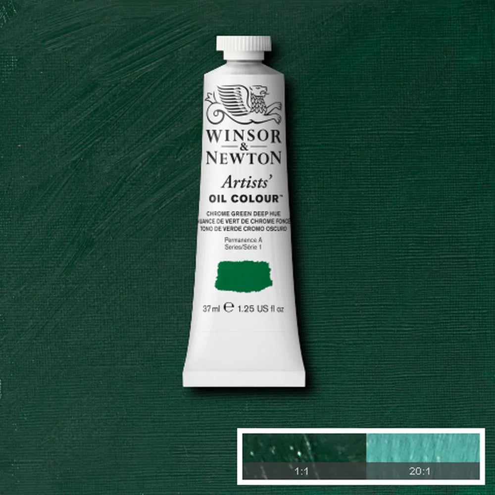 Artists' Oil Colour 37ml Chrome Green Deep Hue