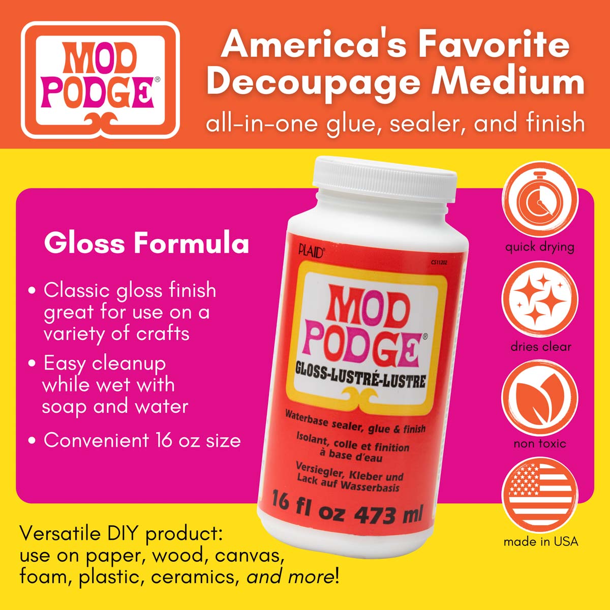 Mod Podge Gloss 16oz /473ml