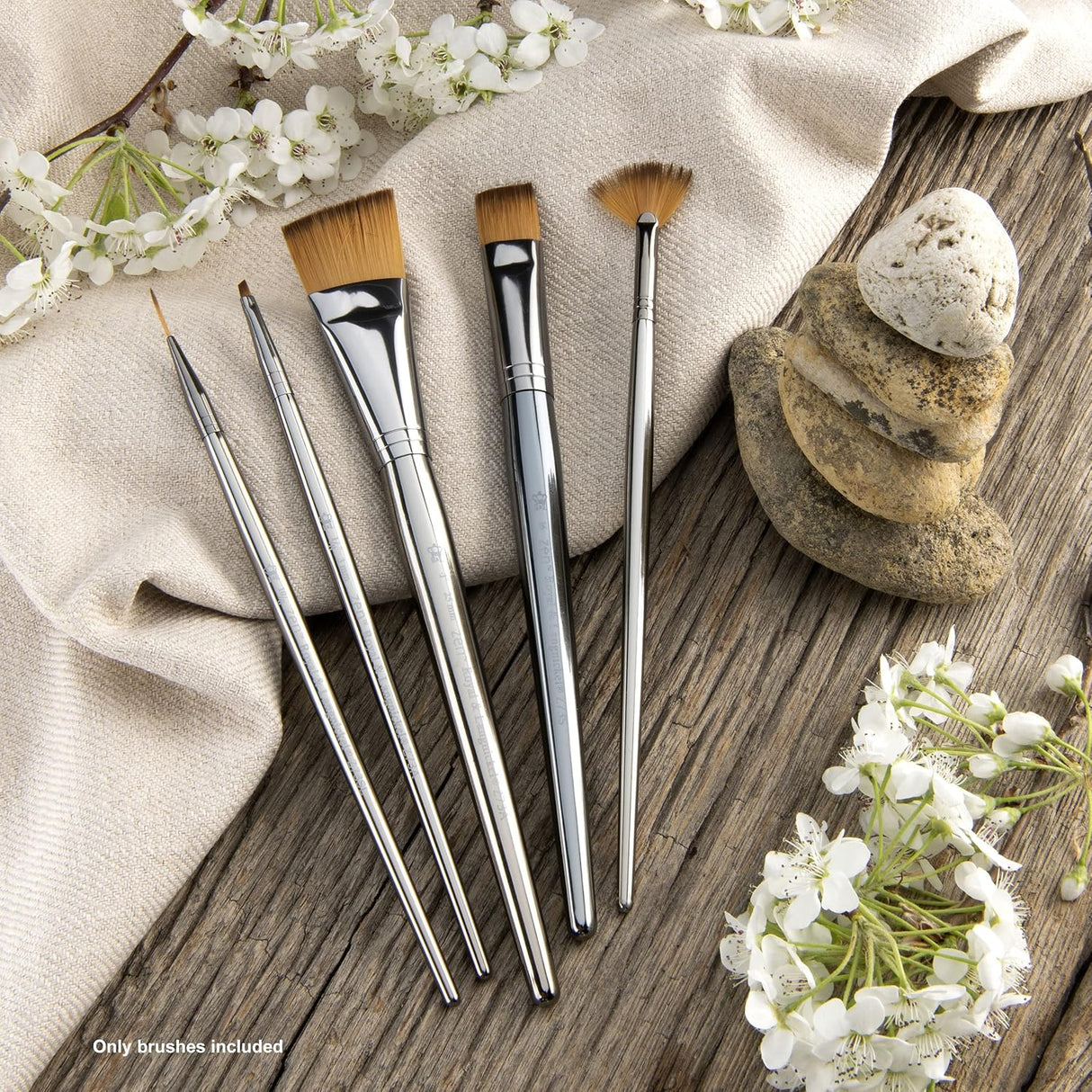 Zen 5 Piece Angular Brush Set (5 Pieces)