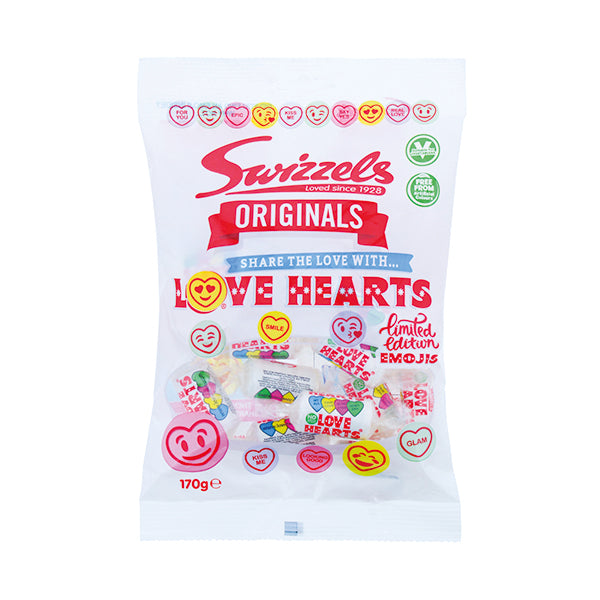 Swizzels Originals Hearts 170G Pk12