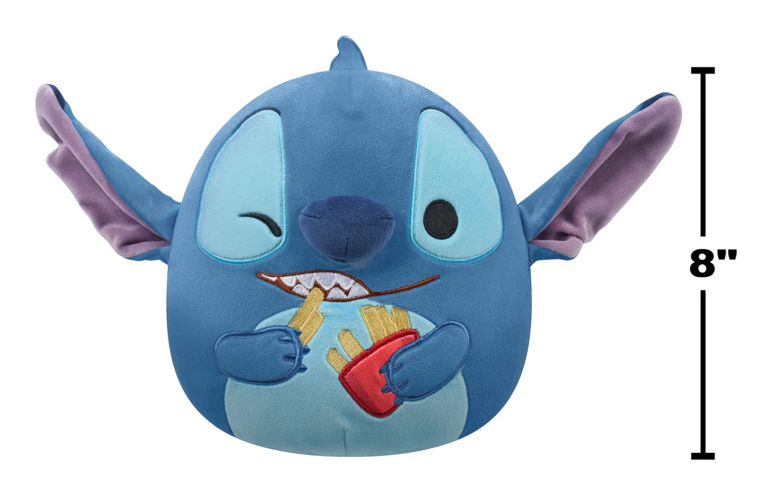 Squishmallows 8 inch - Disney Stitch Holding French Fries