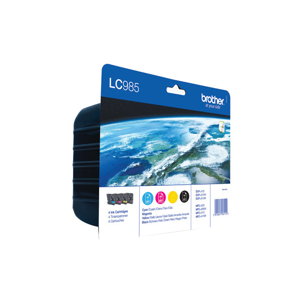 Brother LC985 Inkjet Cartridge Multipack CMYK LC985VALBP