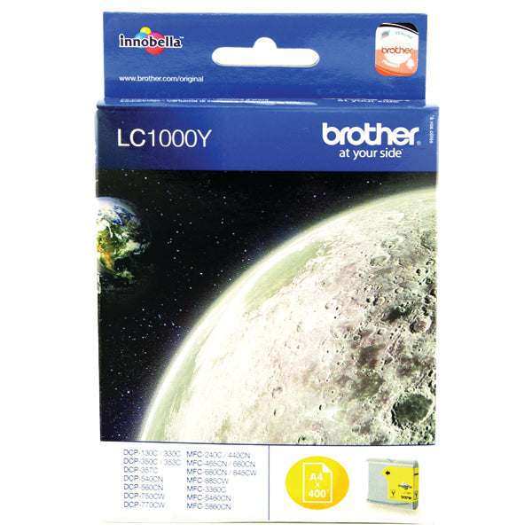Brother LC1000Y Inkjet Cartridge Yellow LC1000Y